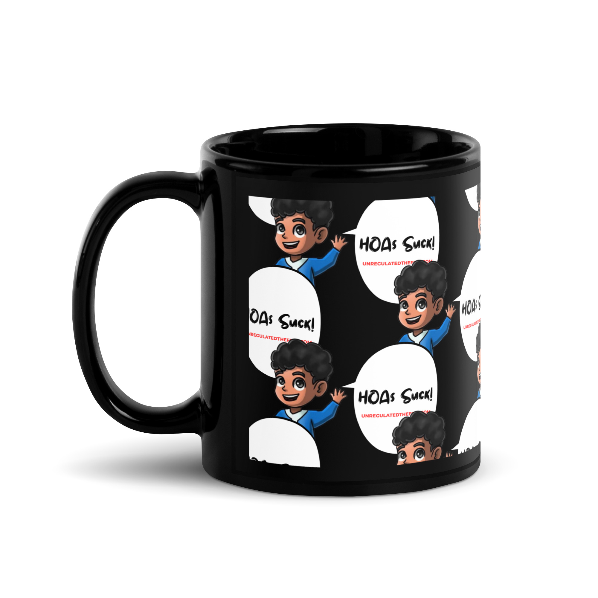 HOAs Suck Timmy Black Gloss Mug